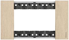 Рамка горизонтальная Legrand BTicino Living Now 1-м. 4 мод. металл золото картинка